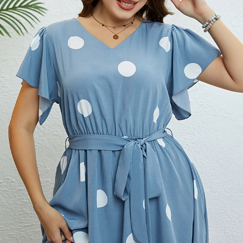 Blue Polka Dot Dress