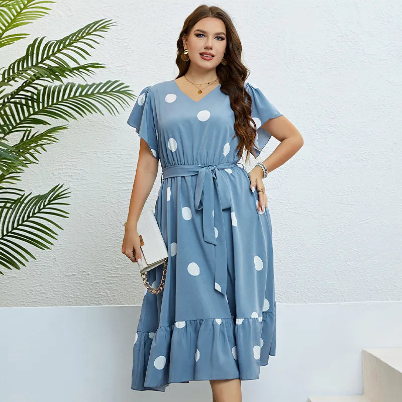 Blue Polka Dot Dress