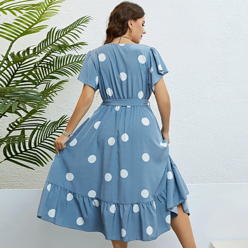 Blue Polka Dot Dress